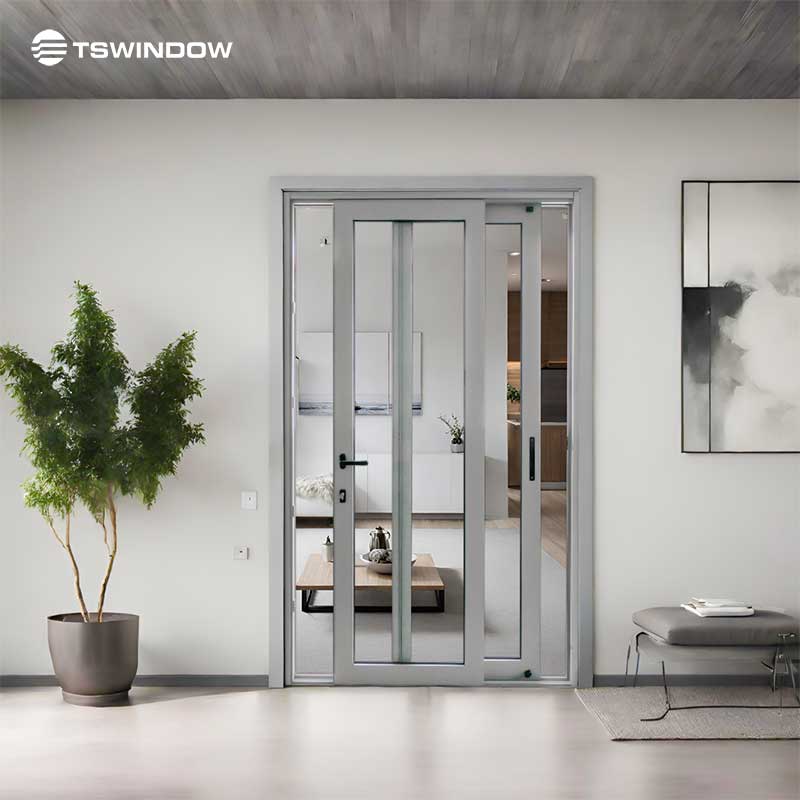 Cửa nhôm xingfa 2 cánh mở trượt - phòng khách